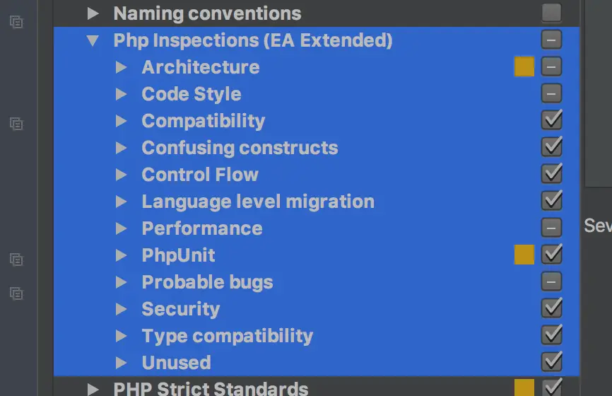 PHP Inspections EA Extended inspection options